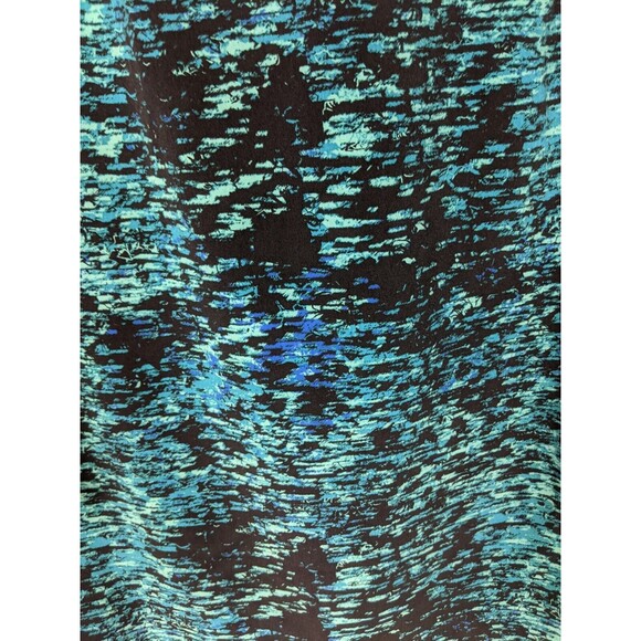 Gap Sz S Women's Green Blue Long Sleeve Scoop Back Pullover Shift Dress - Picture 3 of 7